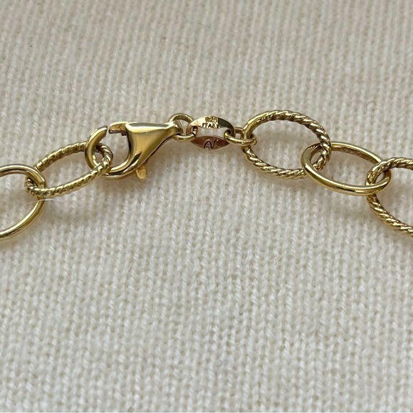 Elegant Veronese 18 K Gold Plated Sterling Silver and Pearl Necklace 18” - Picture 3 of 8